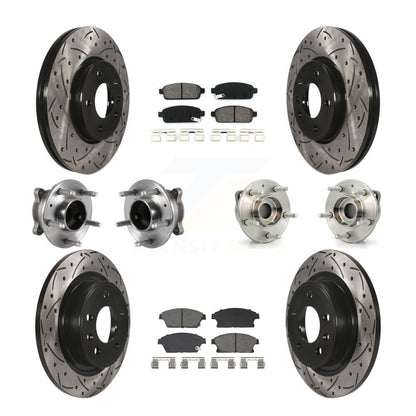 Kit de plaquettes de Rotor de frein, roulement de moyeu avant et arrière (10 pièces) pour Chevrolet Cruze Buic