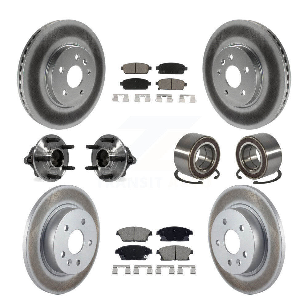 Kit de plaquettes de rotor de frein, roulement de moyeu avant et arrière (10 pièces) pour Chevrolet Trax Buic