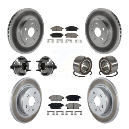 Kit de plaquettes de rotor de frein, roulement de moyeu avant et arrière (10 pièces) pour Chevrolet Trax Buic