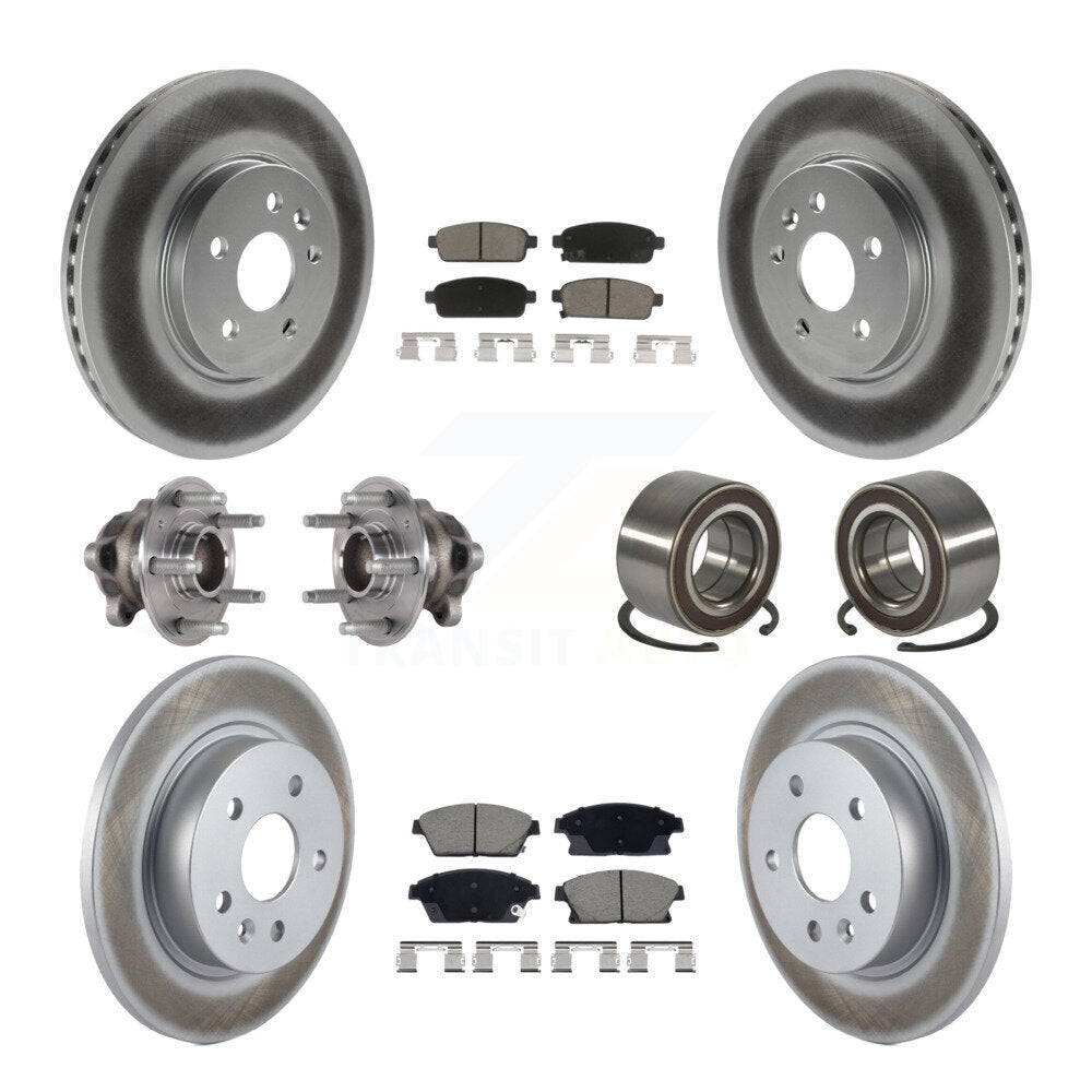 Kit de plaquettes de Rotor de frein, roulement de moyeu avant et arrière (10 pièces) pour Buick Encore Trax FW