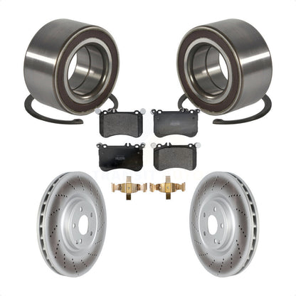 Kit de Rotor et de plaquettes de frein à disque enduit de roulement de roue avant pour Mercedes-Benz CLS55