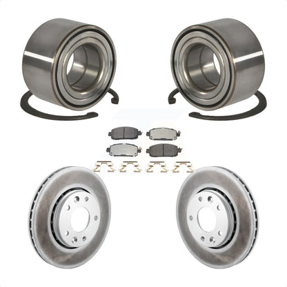 Kit de rotors et plaquettes de frein à disque enduits de roulement de roue avant pour Nissan Kicks
