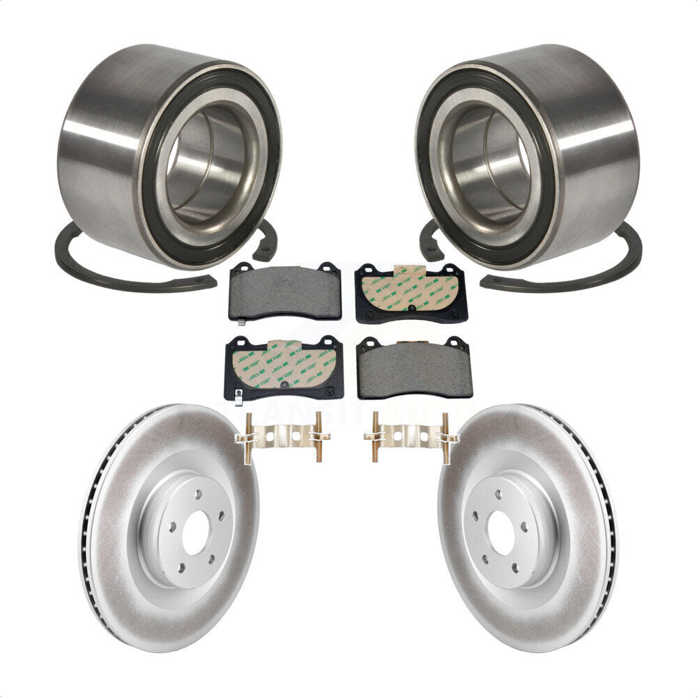 Kit de plaquettes de Rotor de frein à disque enduit de roulement de roue avant pour Ford Focus R 2016 – 2018