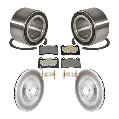 Kit de plaquettes de Rotor de frein à disque enduit de roulement de roue avant pour Ford Focus R 2016 – 2018