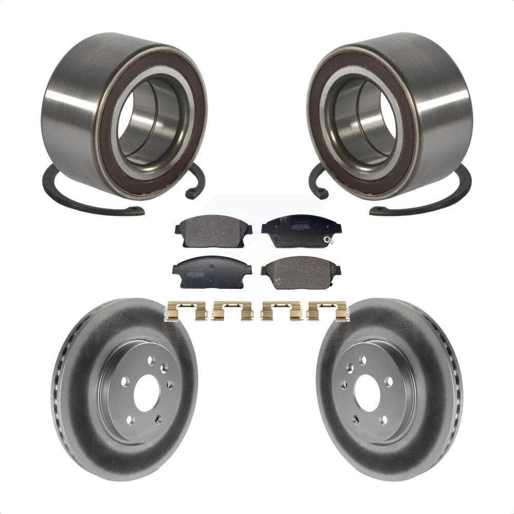 Kit de Rotor et de plaquettes de frein revêtus de roulement de roue avant, pour Chevrolet Trax Buick Encor