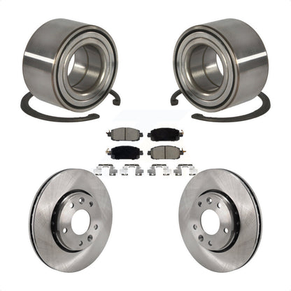 Kit de rotors de frein à disque et de plaquettes en céramique, roulement de roue avant, pour Nissan kick