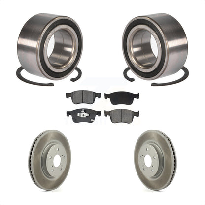 Kit de rotors et plaquettes de frein à disque enduits de roulement de roue avant pour Honda Accord