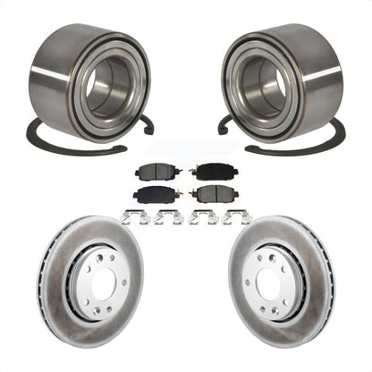 Kit de rotors et plaquettes de frein à disque enduits de roulement de roue avant pour Nissan Kicks
