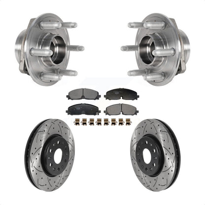 Kit de plaquettes de Rotor de frein, roulement de moyeu avant, fente percée, pour Chevrolet Traverse Blaze