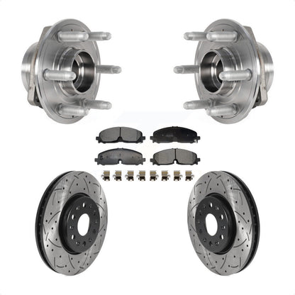 Kit de plaquettes de Rotor de frein, roulement de moyeu avant, fente percée, pour Chevrolet Traverse Blaze