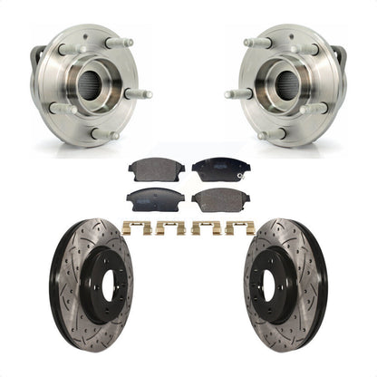 Kit de plaquettes de Rotor de frein, roulement de moyeu avant, fente de perçage, pour Chevrolet Cruze Buick Vol