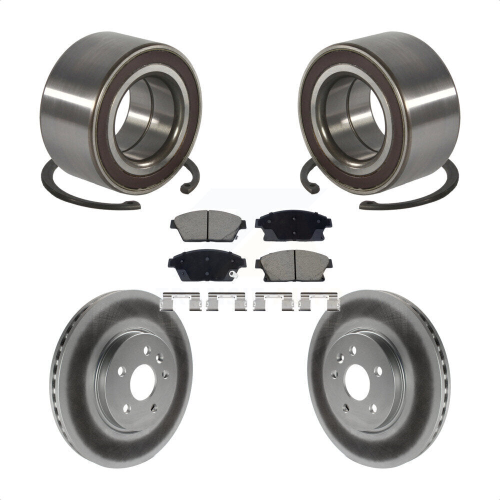 Kit de Rotor et de plaquettes de frein revêtus de roulement de roue avant, pour Chevrolet Trax Buick Encor