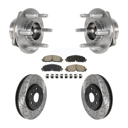 Kit de plaquettes de Rotor de frein, roulement de moyeu avant, fente percée, pour Chevrolet Traverse Blaze