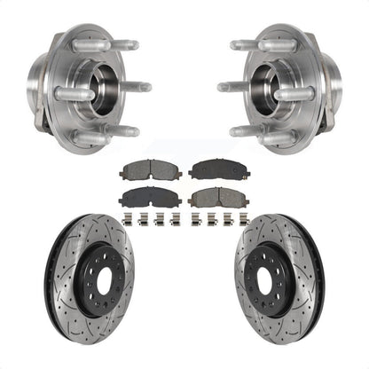 Kit de plaquettes de Rotor de frein, roulement de moyeu avant, fente percée, pour Chevrolet Traverse Blaze