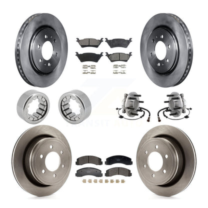 Kit de patins de rotor de frein, roulement de moyeu avant et arrière (10 pièces) pour Ford F-150 RW 18-20