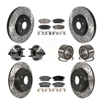 Kit de plaquettes de rotor de frein, roulement de moyeu avant et arrière (10 pièces) pour Chevrolet Trax Buic