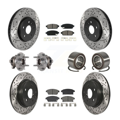 Kit de plaquettes de Rotor de frein, roulement de moyeu avant et arrière (10 pièces) pour Buick Encore Trax FW