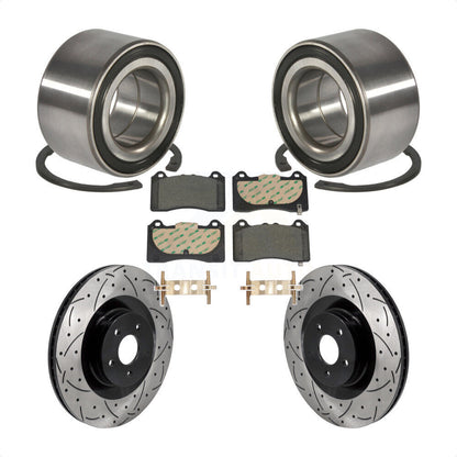 Kit de plaquettes de Rotor de frein, roulement de roue avant, fente percée, pour Ford Focus R 2016 – 2018