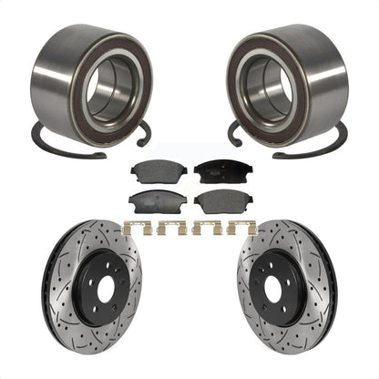 Kit de plaquettes de Rotor de frein, roulement de roue avant, fente de perçage, pour Chevrolet Trax Buic