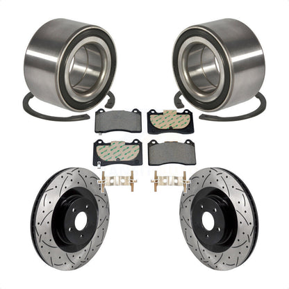 Kit de plaquettes de Rotor de frein, roulement de roue avant, fente percée, pour Ford Focus R 2016 – 2018