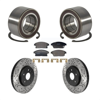 Kit de plaquettes de Rotor de frein, roulement de roue avant, fente de perçage, pour Chevrolet Trax Buic