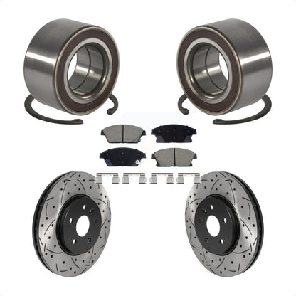 Kit de plaquettes de Rotor de frein, roulement de roue avant, fente de perçage, pour Chevrolet Trax Buic
