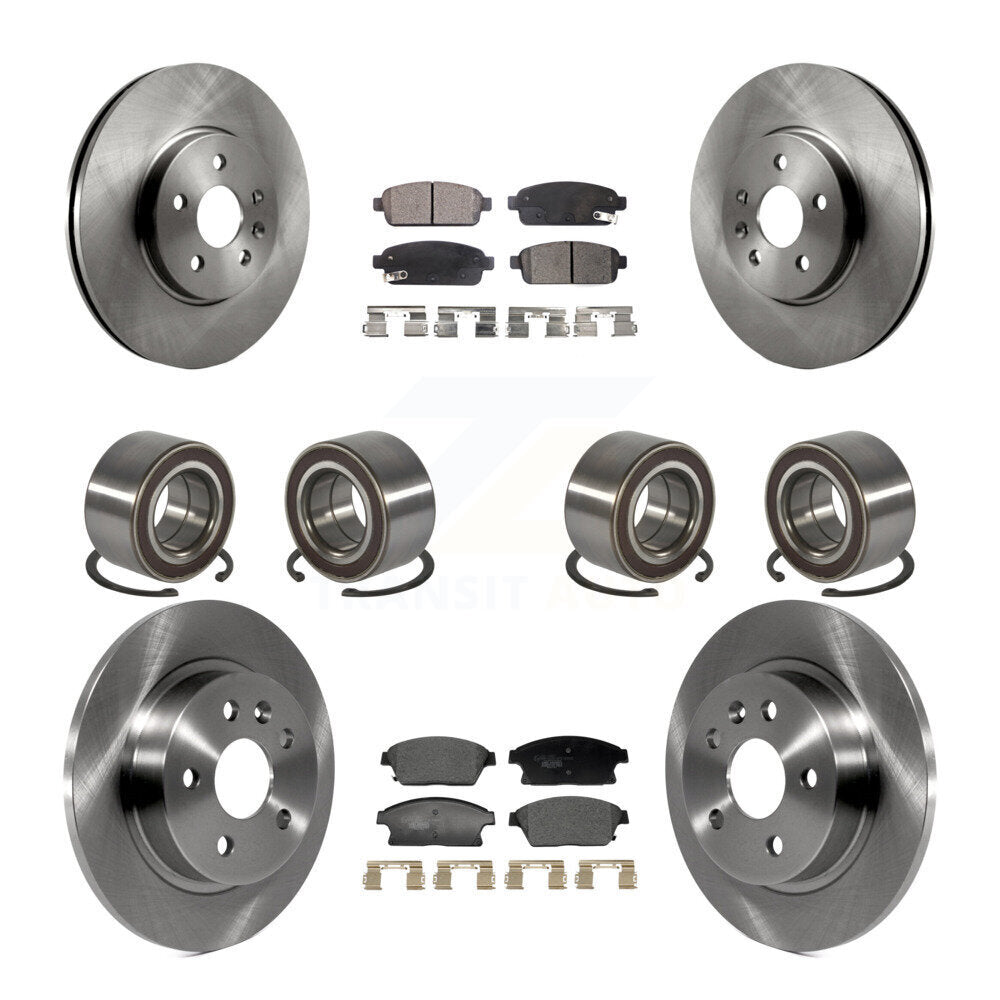 Kit de rotors et plaquettes de frein à roulement avant et arrière (10 pièces) pour Chevrolet Trax Buick Encor