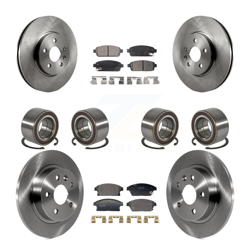 Kit de rotors et plaquettes de frein à roulement avant et arrière (10 pièces) pour Chevrolet Trax Buick Encor