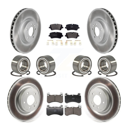 Kit de rotor et de plaquettes de frein à disque revêtus de roulement avant et arrière (10 pièces) pour Land Rover Rang