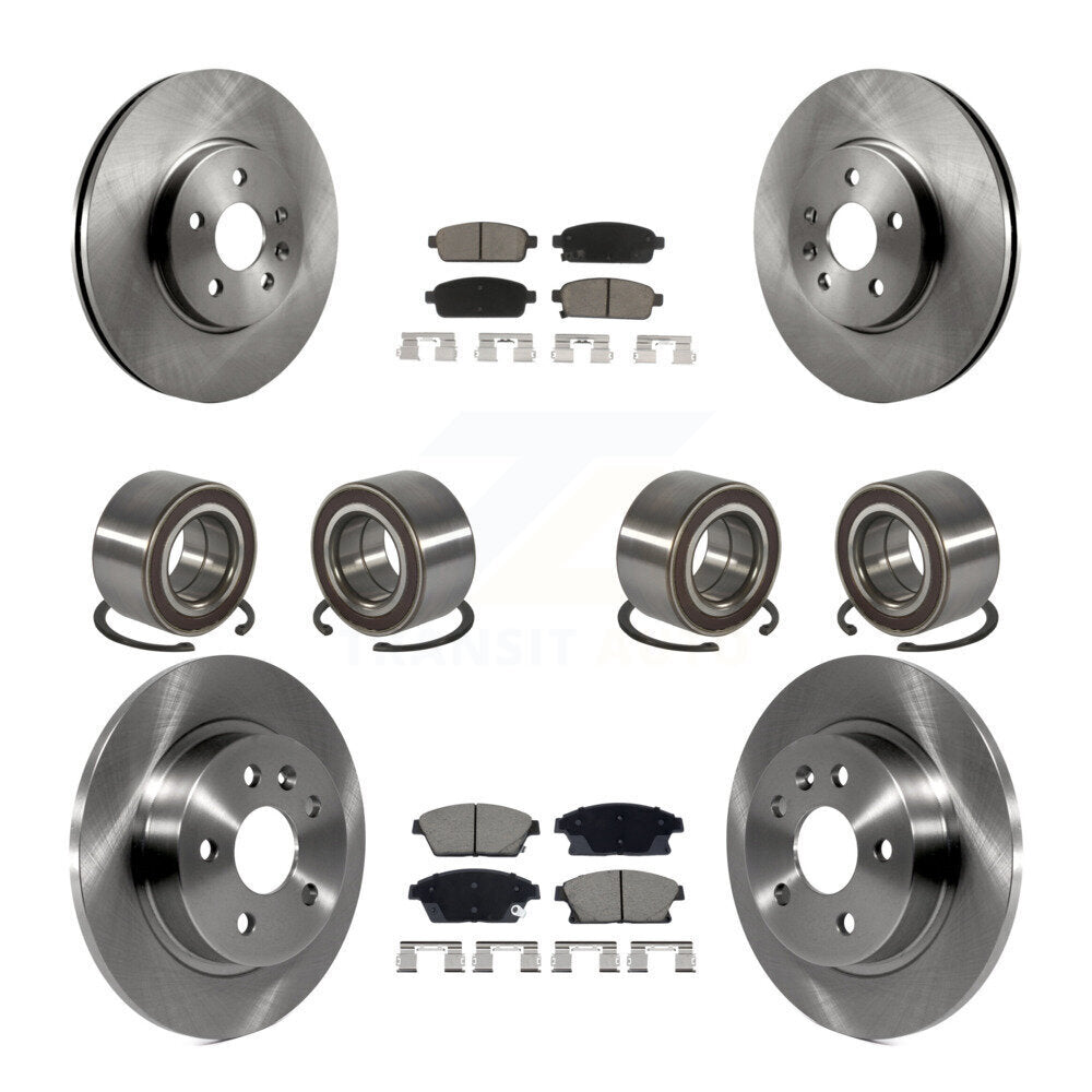 Kit de rotors et plaquettes de frein à roulement avant et arrière (10 pièces) pour Chevrolet Trax Buick Encor