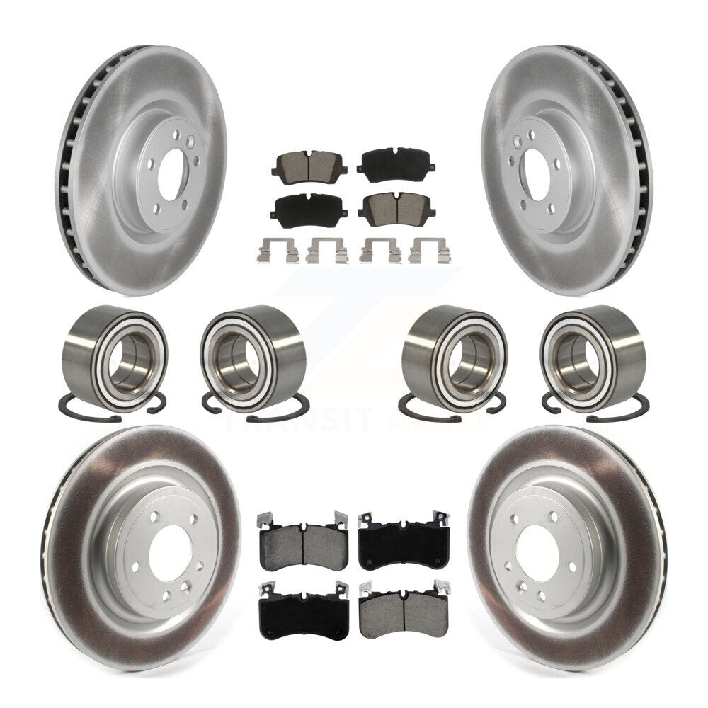 Kit de rotor et de plaquettes de frein à disque revêtus de roulement avant et arrière (10 pièces) pour Land Rover Rang