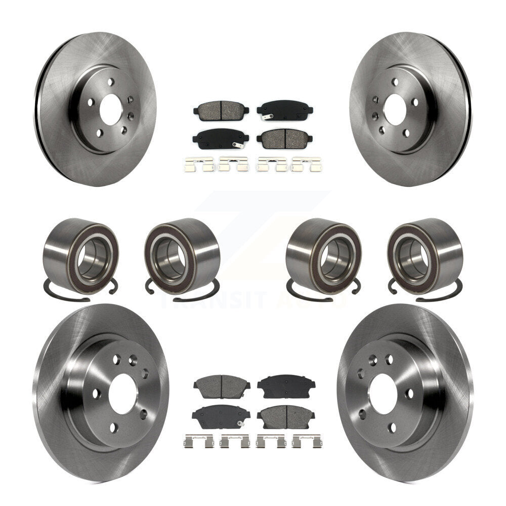 Kit de rotors et plaquettes de frein à roulement avant et arrière (10 pièces) pour Chevrolet Trax Buick Encor