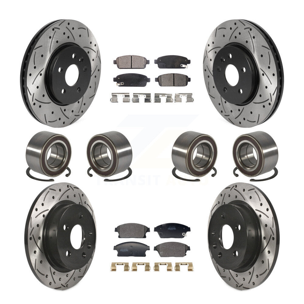 Kit de plaquettes de Rotor de frein, roulement avant et arrière (10 pièces) pour Chevrolet Trax Buick AW