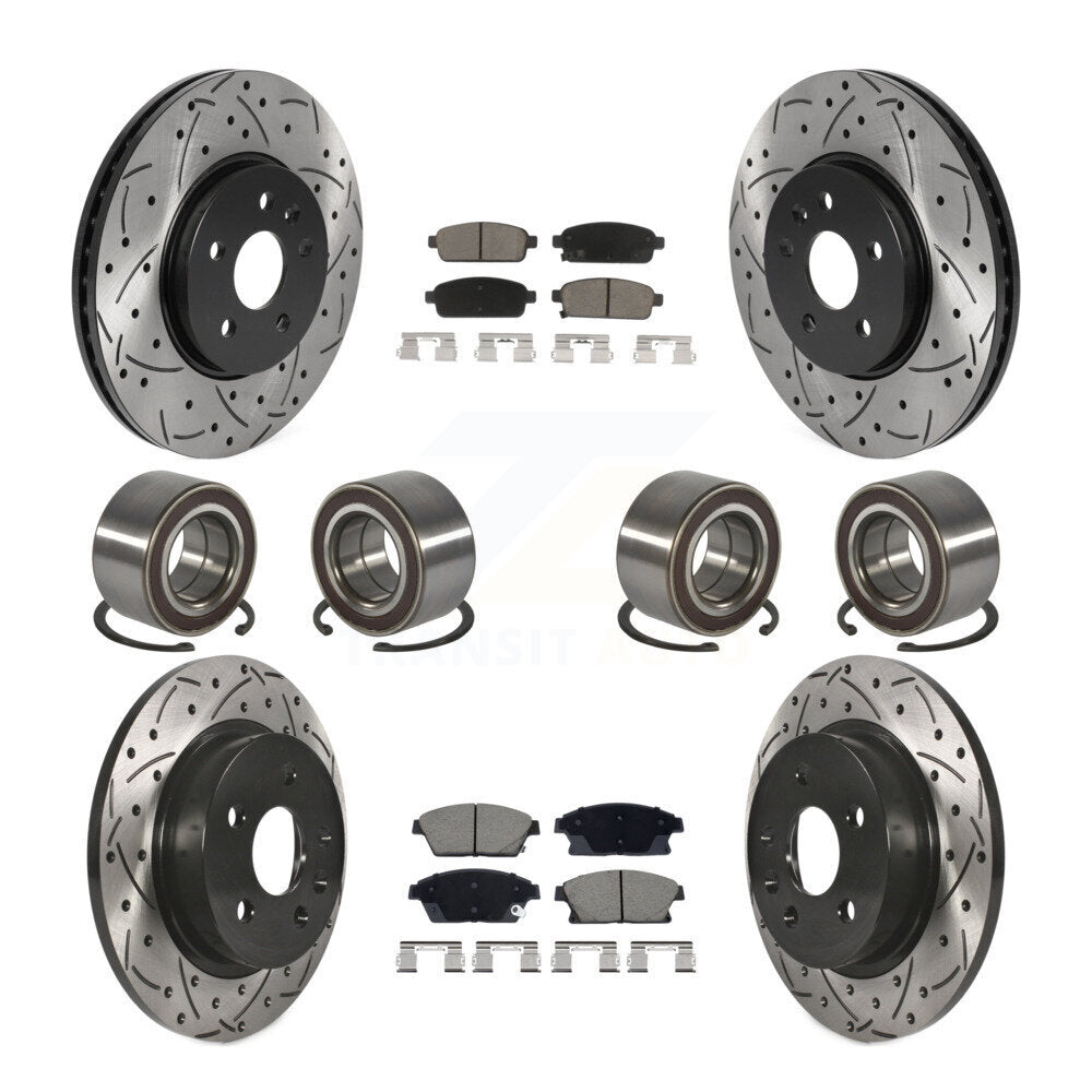 Kit de plaquettes de Rotor de frein, roulement avant et arrière (10 pièces) pour Chevrolet Trax Buick AW