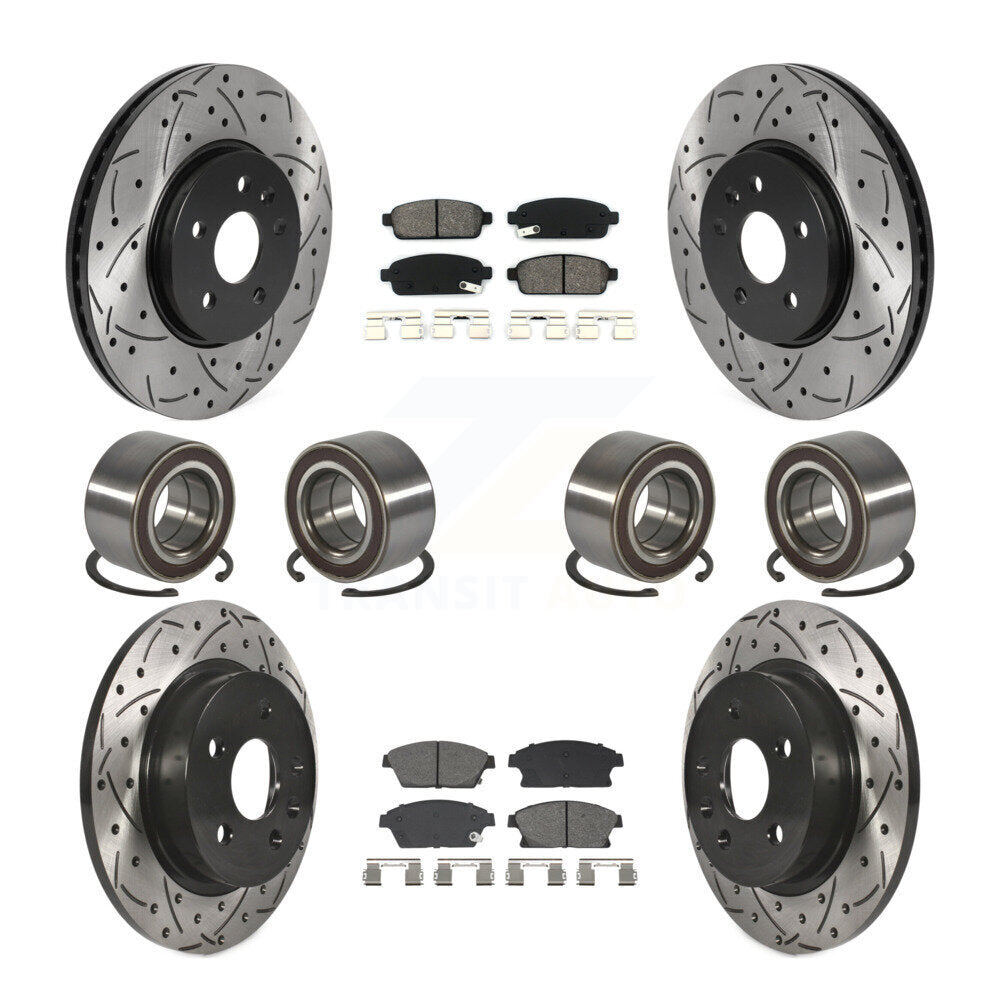 Kit de plaquettes de Rotor de frein, roulement avant et arrière (10 pièces) pour Chevrolet Trax Buick AW