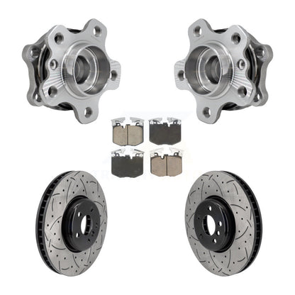 Kit de plaquettes de Rotor de frein, roulement de moyeu avant, fente percée, pour BMW 330i xDrive 530i 330