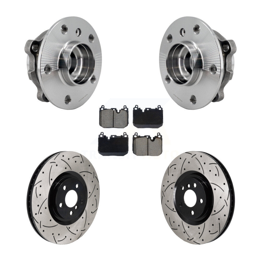 Kit de plaquettes de Rotor de frein, roulement de moyeu avant, fente de perçage, pour Mini Cooper Countryman BM