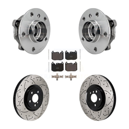 Kit de plaquettes de Rotor de frein, roulement de moyeu avant, fente de perçage, pour Mini Cooper Countryman BM