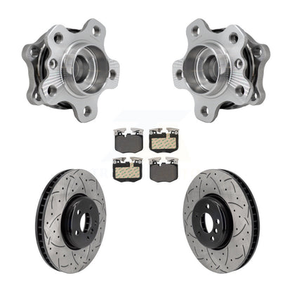 Kit de plaquettes de Rotor de frein, roulement de moyeu avant, fente percée, pour BMW 330i xDrive 530i 330