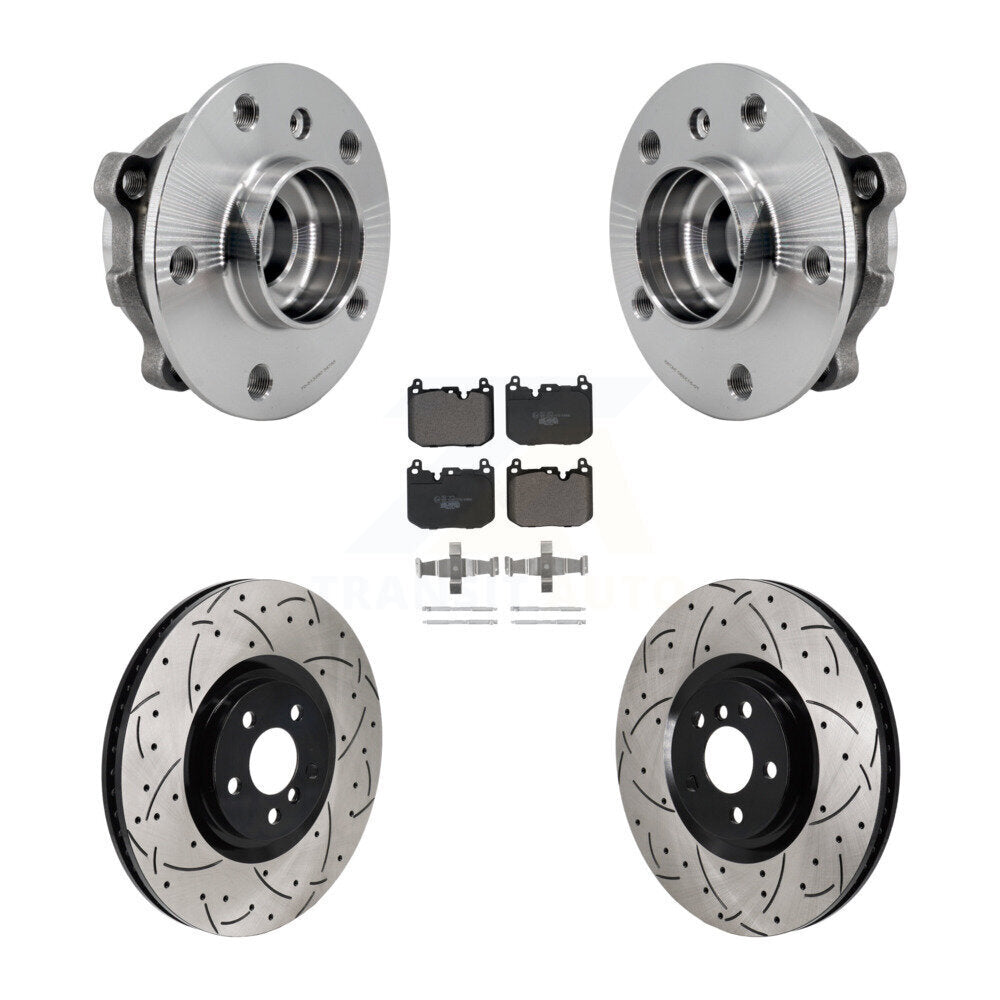 Kit de plaquettes de Rotor de frein, roulement de moyeu avant, fente de perçage, pour Mini Cooper Countryman BM