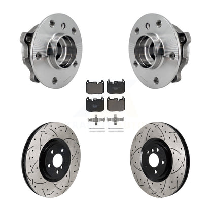 Kit de plaquettes de Rotor de frein, roulement de moyeu avant, fente de perçage, pour Mini Cooper Countryman BM