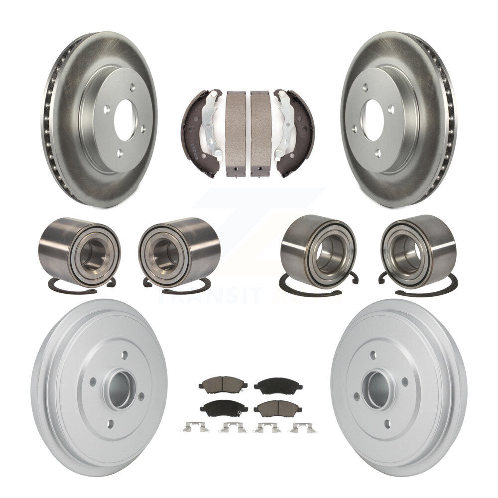 Kit de patins de rotor de frein revêtus de roulements avant et arrière (10 pièces) pour Nissan Micra Vers