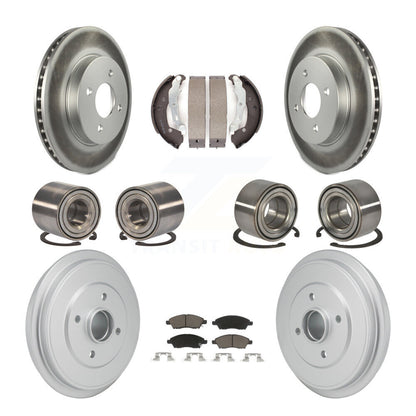 Kit de patins de rotor de frein revêtus de roulements avant et arrière (10 pièces) pour Nissan Micra Vers