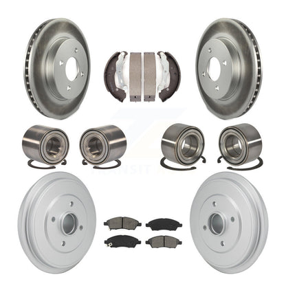Kit de patins de rotor de frein revêtus de roulements avant et arrière (10 pièces) pour Nissan Micra Vers