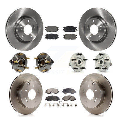 Kit de plaquettes de Rotor de frein, roulement de moyeu avant et arrière (10 pièces) pour Mitsubishi Eclipse Galan