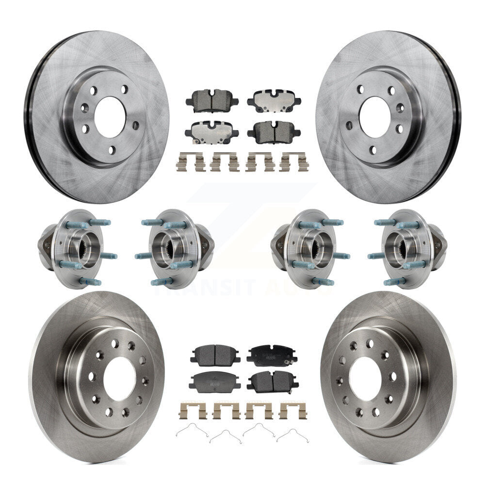 Kit de plaquettes de Rotor de frein, roulement de moyeu avant et arrière (10 pièces) pour Chevrolet Equinox GMC 4W
