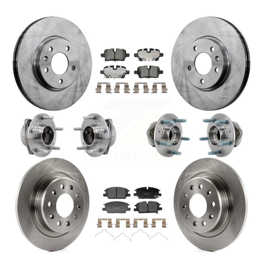 Kit de plaquettes de Rotor de frein, roulement de moyeu avant et arrière (10 pièces) pour Chevrolet Equinox GMC FW