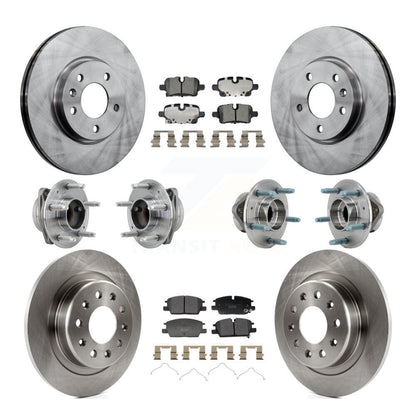 Kit de plaquettes de Rotor de frein, roulement de moyeu avant et arrière (10 pièces) pour Chevrolet Equinox GMC FW