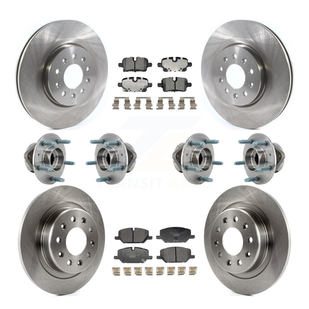 Kit de plaquettes de Rotor de frein, roulement de moyeu avant et arrière (10 pièces) pour Chevrolet Equinox GMC 4W