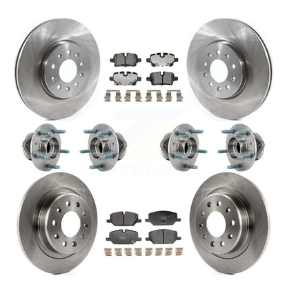 Kit de plaquettes de Rotor de frein, roulement de moyeu avant et arrière (10 pièces) pour Chevrolet Equinox GMC 4W